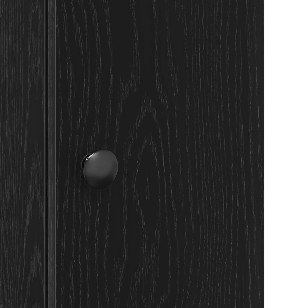 Móvel p/ casa de banho c/ suporte de rolos 20,5x22x72 cm preto