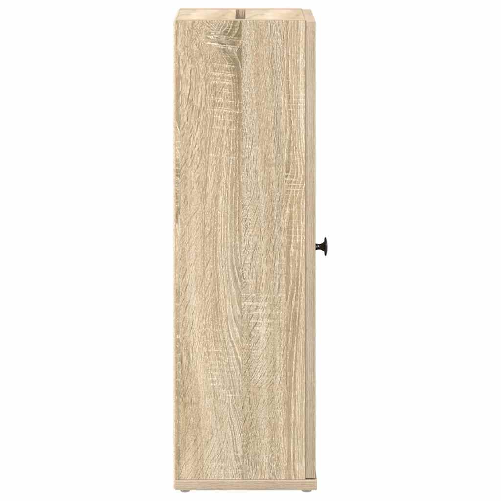 Móvel p/ casa de banho c/ suporte rolos 20,5x22x72cm cor sonoma