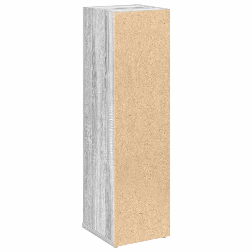 Móvel p/ casa banho c/ suporte rolos 20,5x22x72 cm sonoma cinza