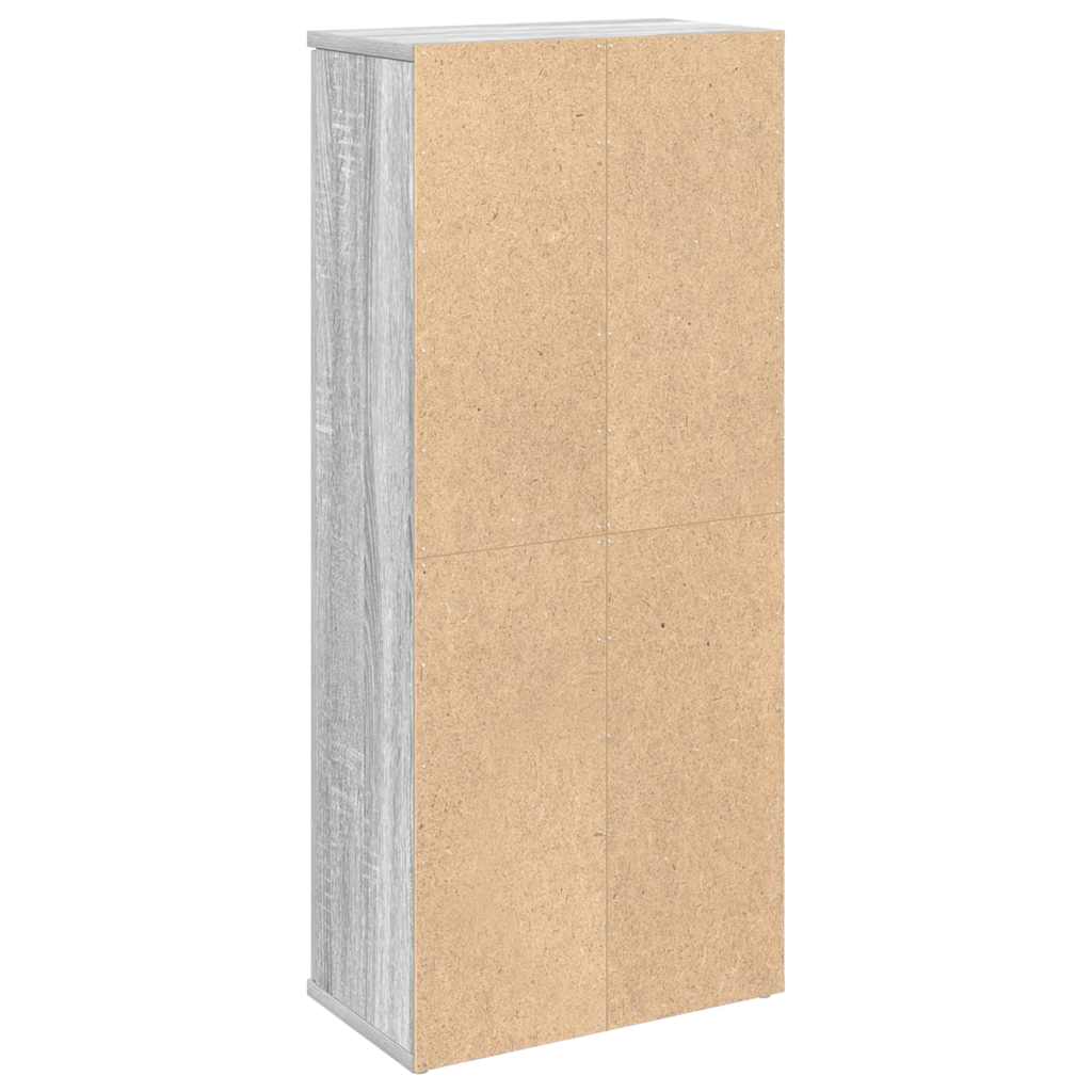 Móvel p/ casa banho c/ suporte rolos 39x22x90 cm sonoma cinza