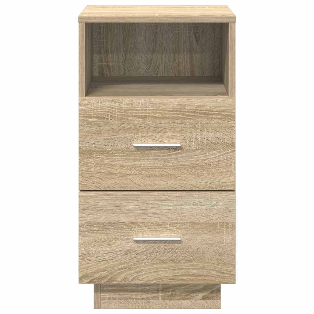 Mesas de cabeceira 2pcs c/2gavetas 36x36x68 cm carvalho sonoma