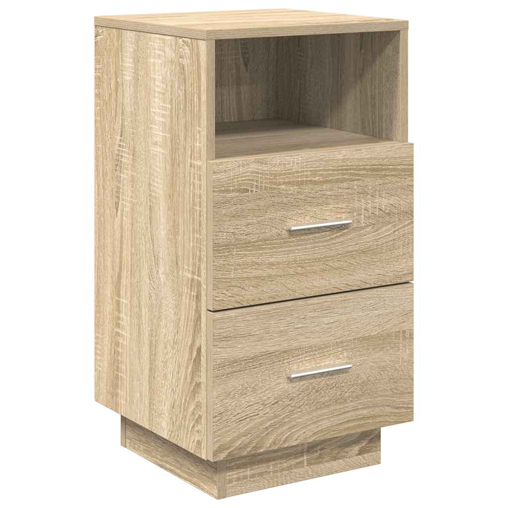 Mesas de cabeceira 2pcs c/2gavetas 36x36x68 cm carvalho sonoma