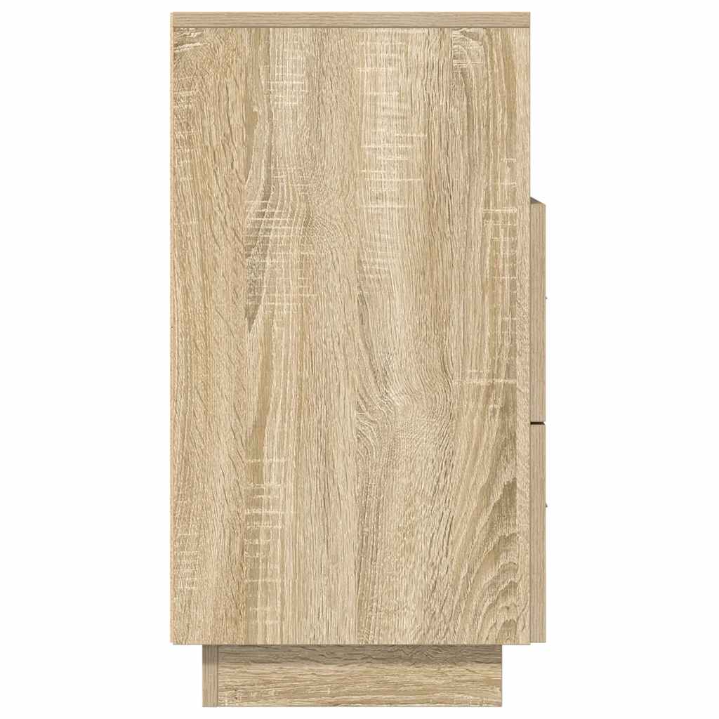 Mesas de cabeceira 2pcs c/2gavetas 36x36x68 cm carvalho sonoma