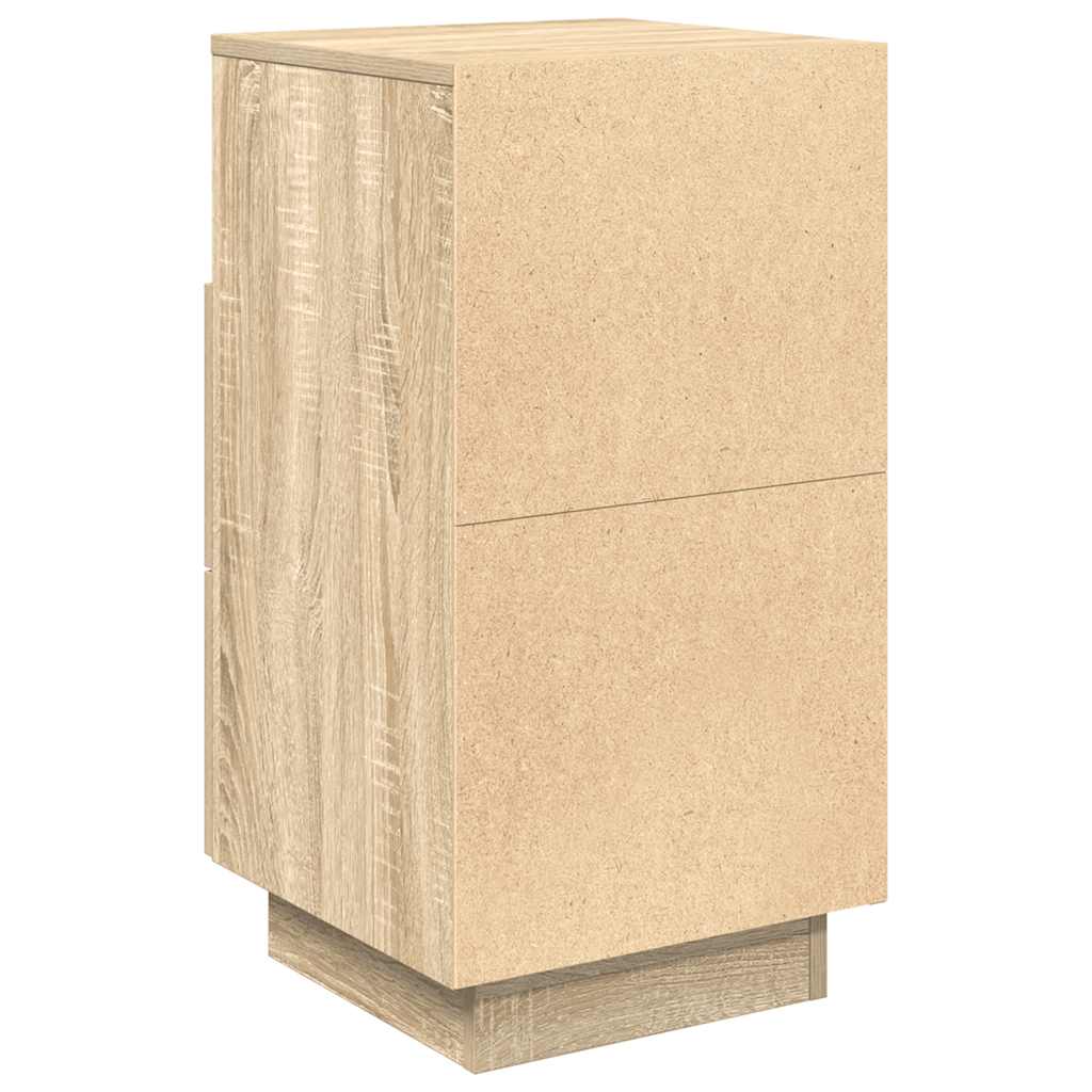 Mesas de cabeceira 2pcs c/2gavetas 36x36x68 cm carvalho sonoma
