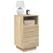 Mesas de cabeceira 2pcs c/2gavetas 36x36x68 cm carvalho sonoma