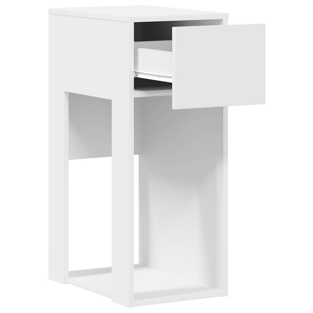Suporte torre de computador com gaveta 30x44x74 cm branco