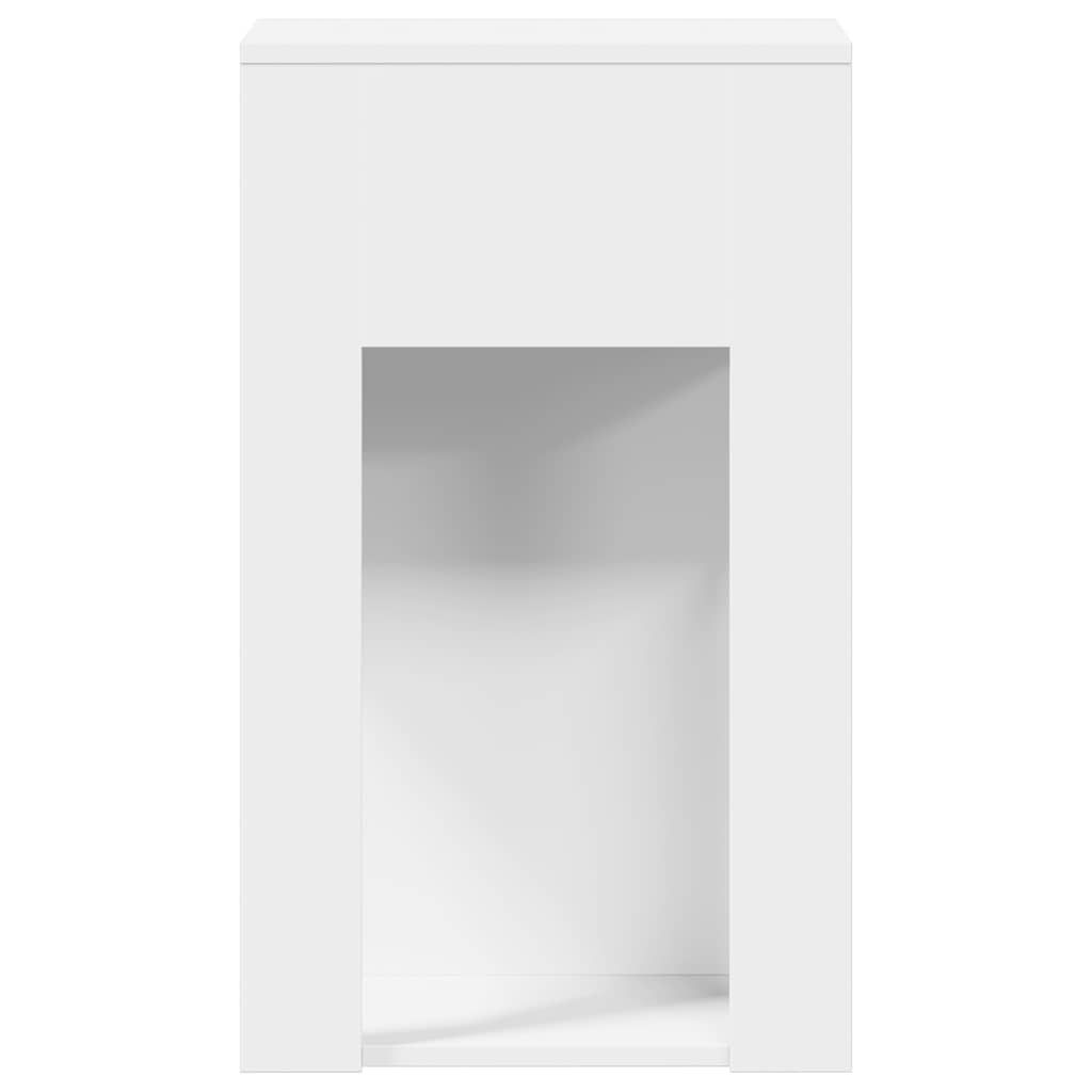Suporte torre de computador com gaveta 30x44x74 cm branco
