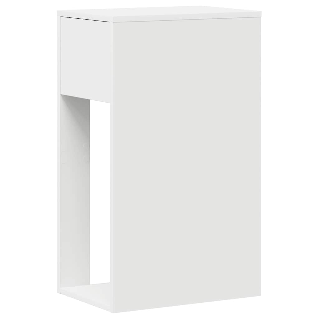 Suporte torre de computador com gaveta 30x44x74 cm branco