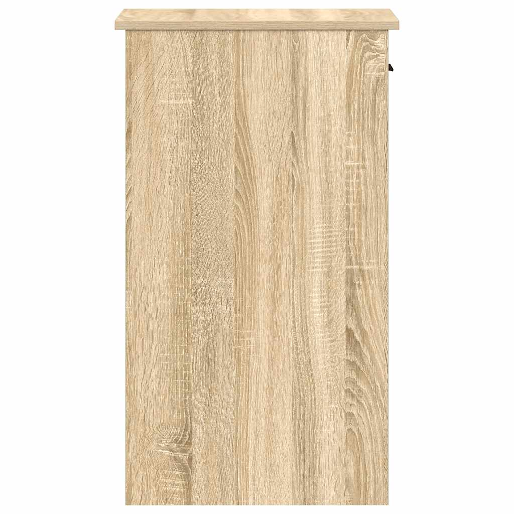 Suporte torre computador com gaveta 35x45x77 cm carvalho sonoma