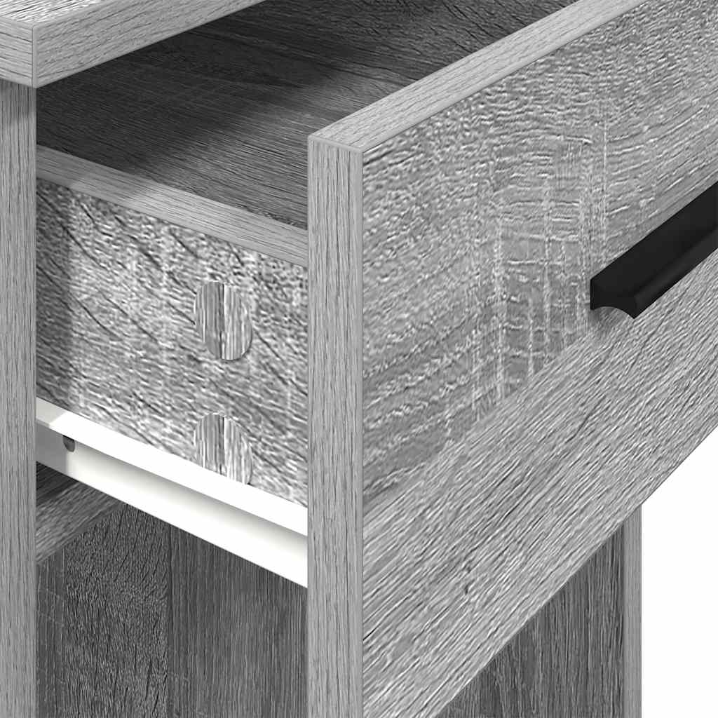 Suporte torre de computador com gaveta 35x45x77 cm cinza sonoma