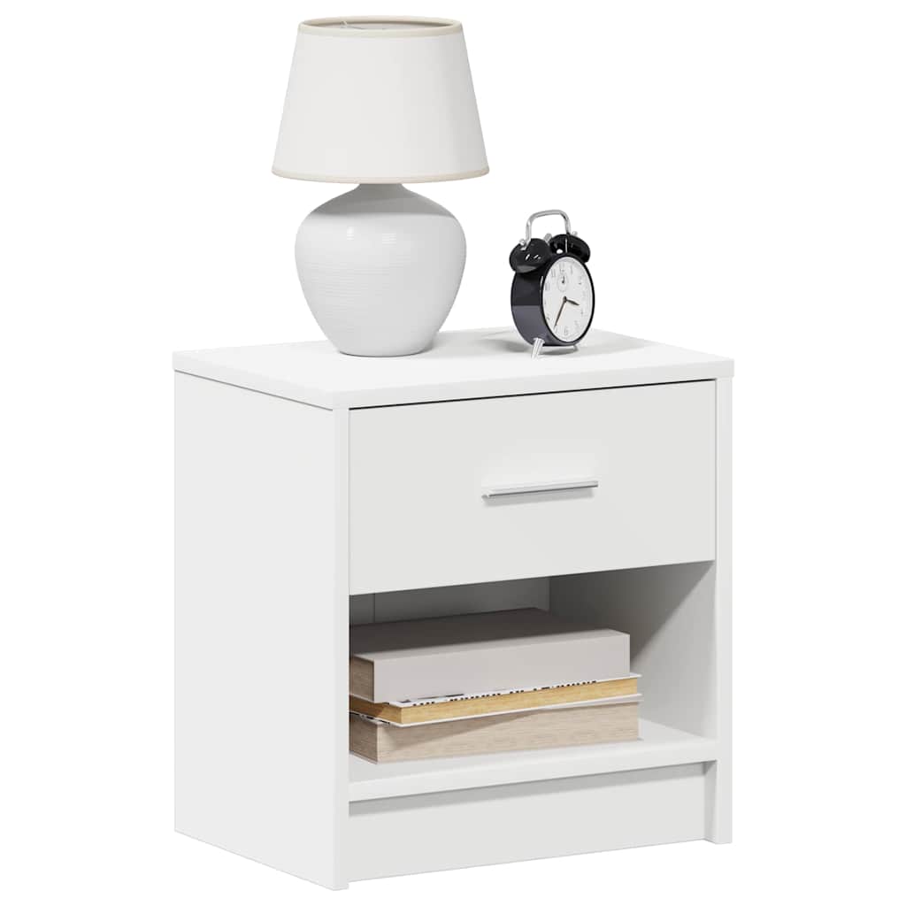 Mesa de cabeceira com gaveta 39x28x41 cm branco