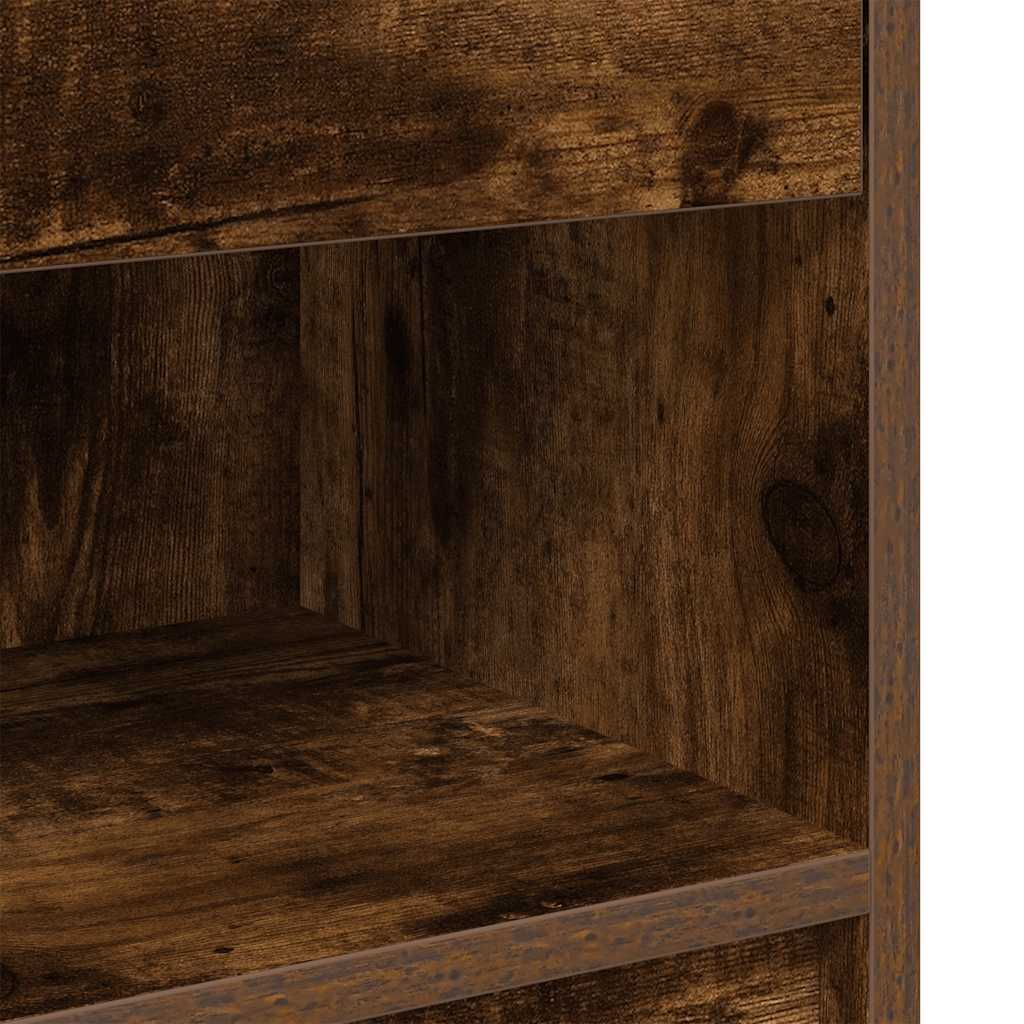 Mesa de cabeceira com gaveta 39x28x41 cm carvalho fumado