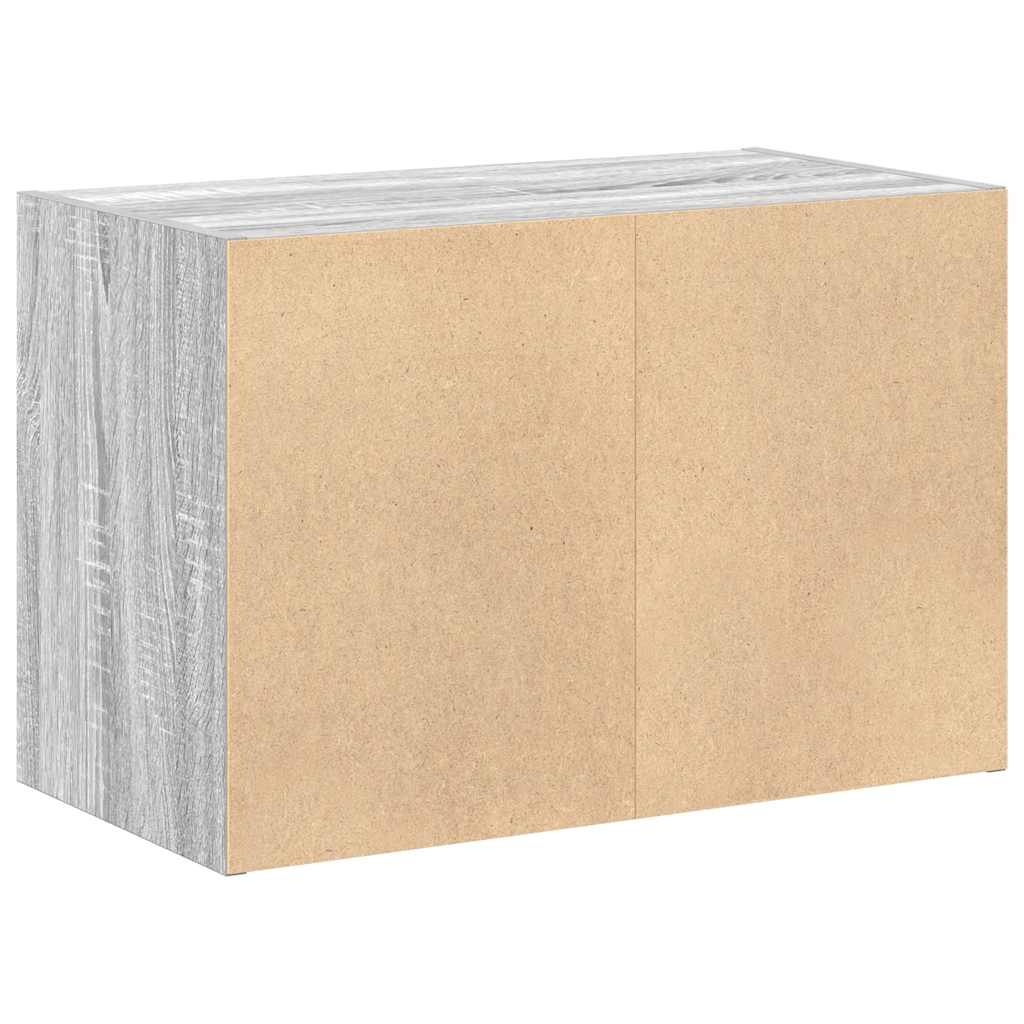 Armário c/ 2 gavetas 60x31x40 cm deriv. madeira cinzento sonoma