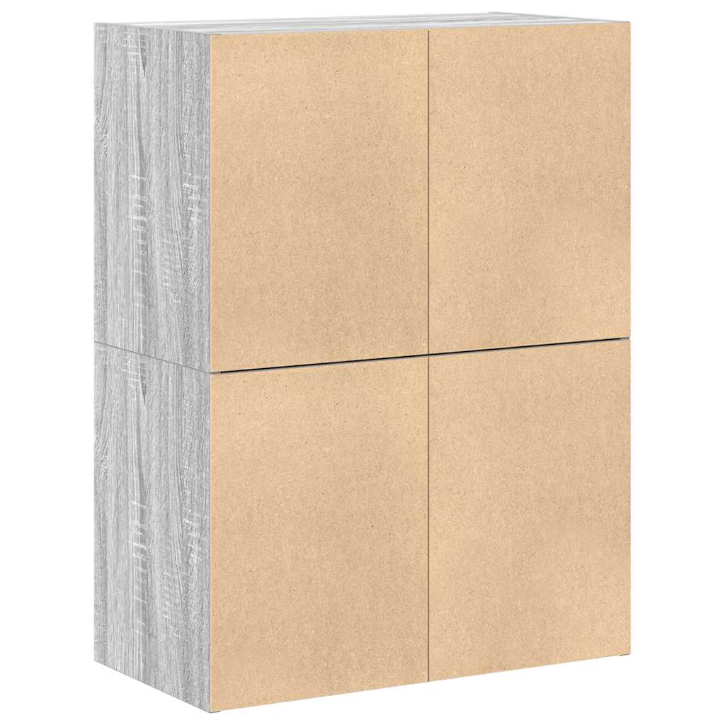 Armários c/ 2 gavetas 2 pcs 60x31x40cm derivados madeira