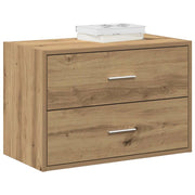 Armário c/ 2gavetas 60x31x40cm deriv.madeira carvalho artisiano