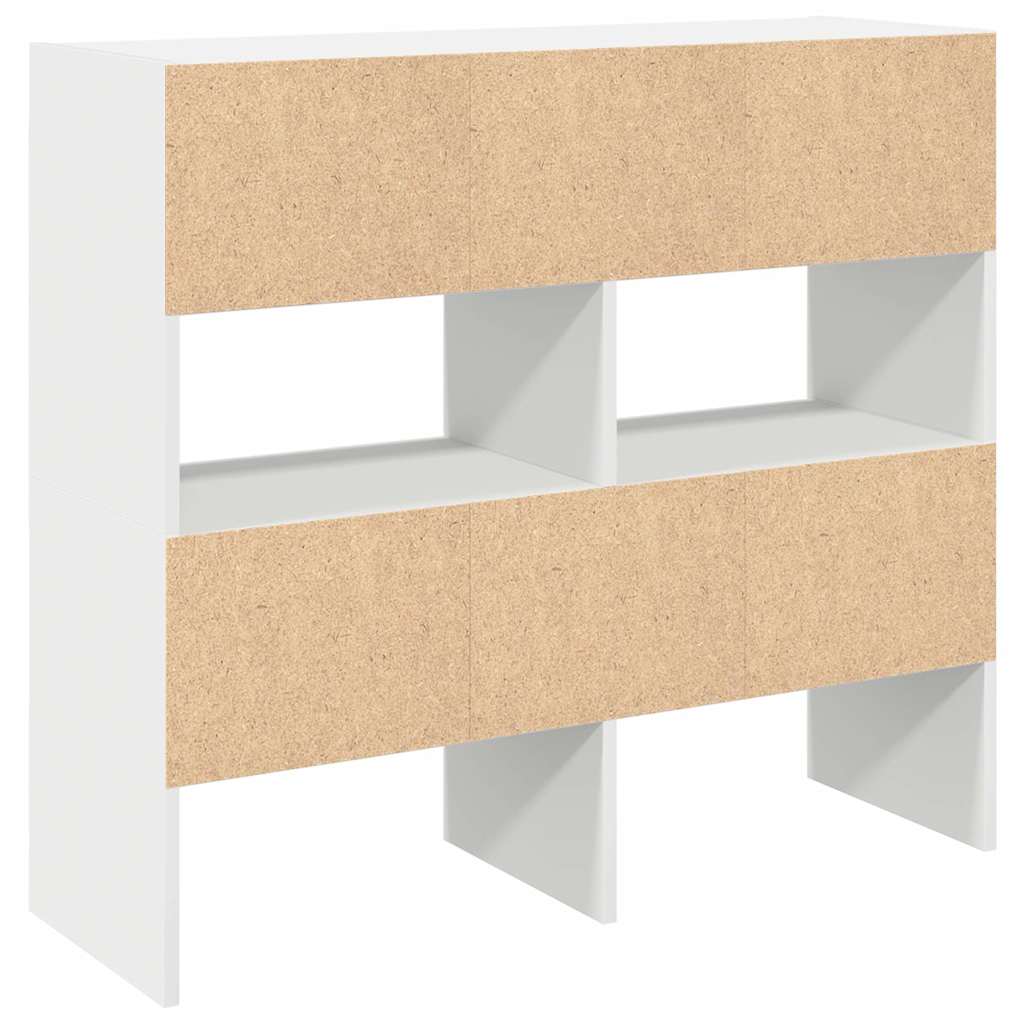 Sapateiras 2 pcs empilháveis 89,5x30x40 cm branco