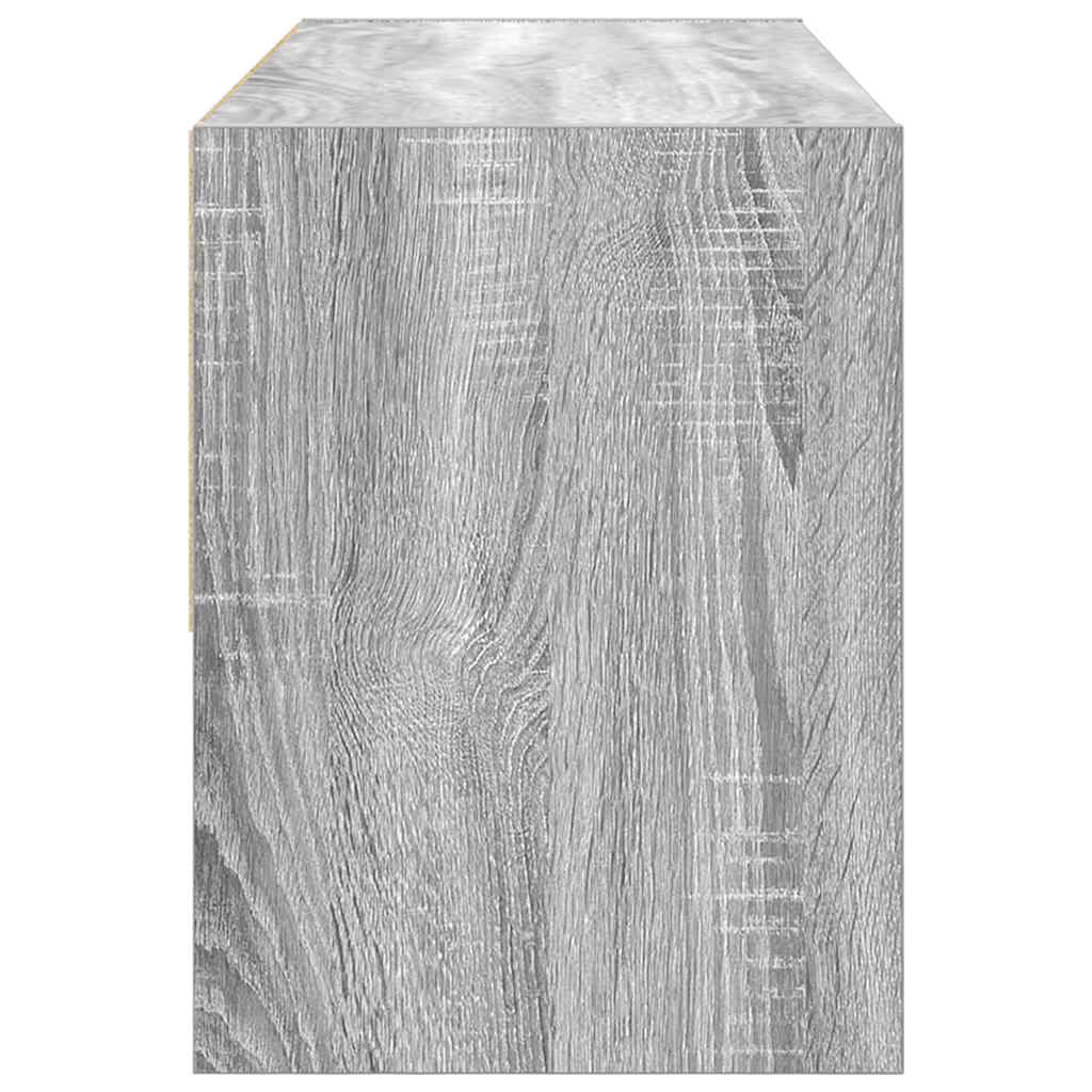 Sapateira empilháveis 89,5x30x40 cm cinzento sonoma