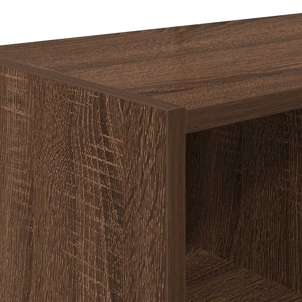 Sapateiras 2 pcs empilháveis 89,5x30x40 cm carvalho castanho