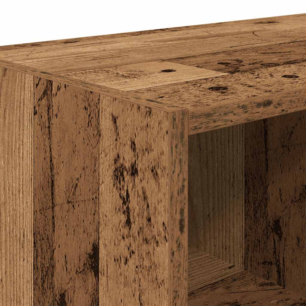 Sapateiras 2 pcs empilháveis 89,5x30x40 cm madeira velha