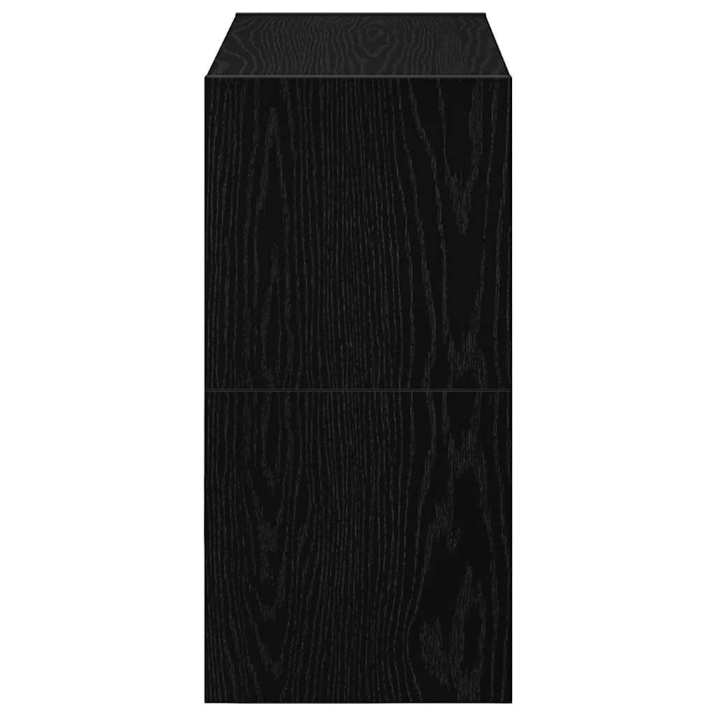 Sapateiras 2 pcs empilháveis 60x30x30,5 cm carvalho preto