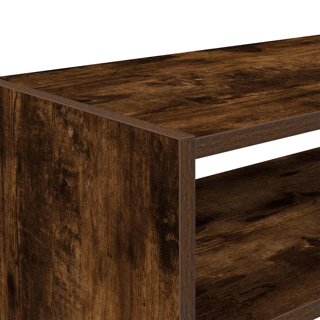 Sapateiras 2 pcs empilháveis 60x30x30,5 cm carvalho fumado