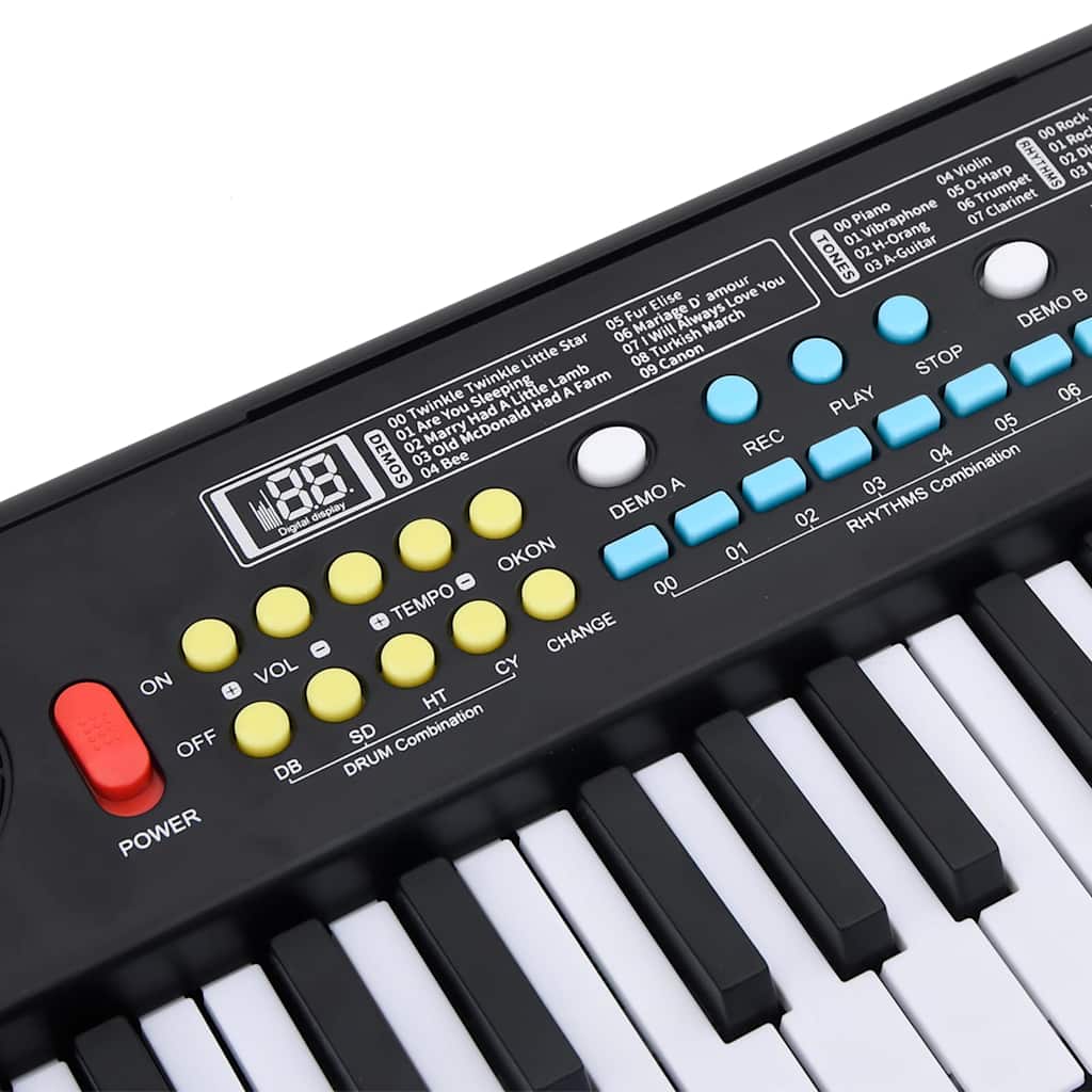 37 teclas piano teclado elétrico com microfone para crianças