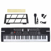 61 teclas piano teclado elétrico com suporte de música