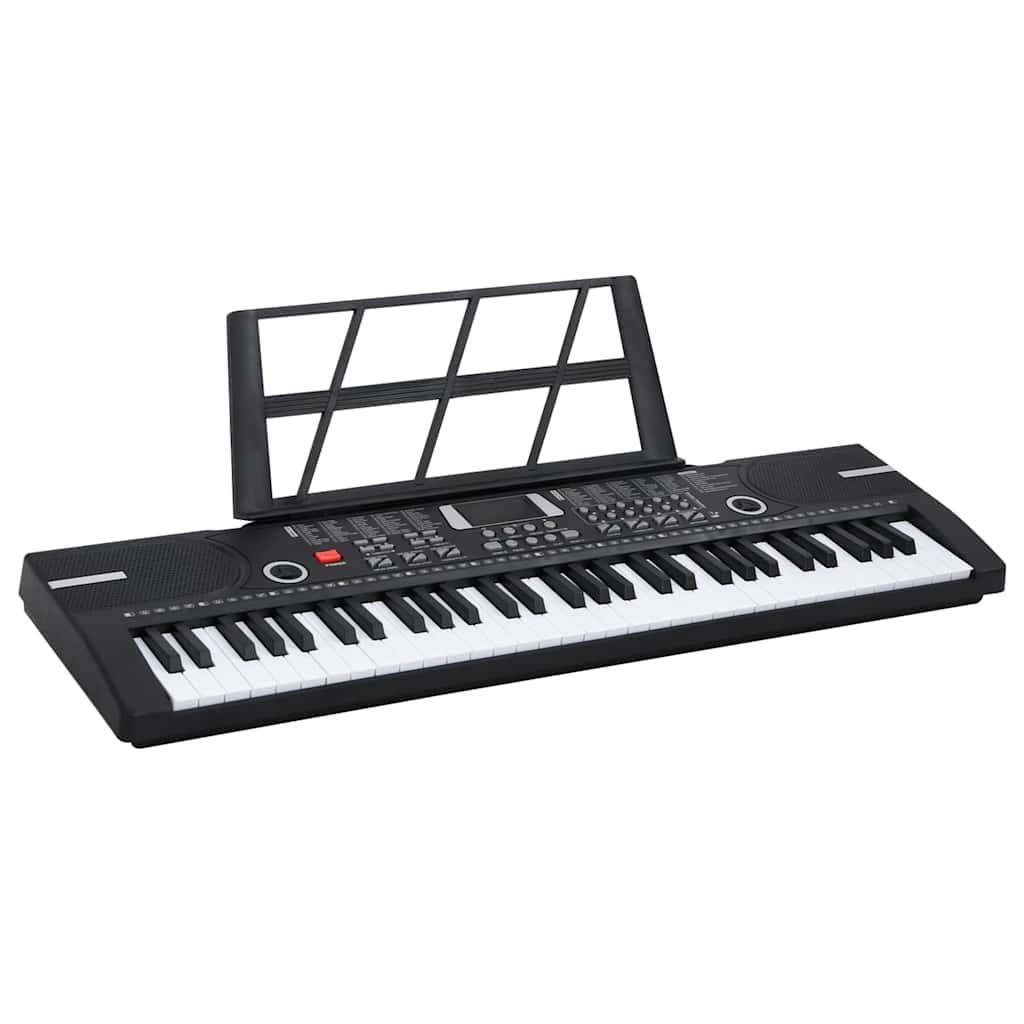 61 teclas piano teclado elétrico com suporte de música