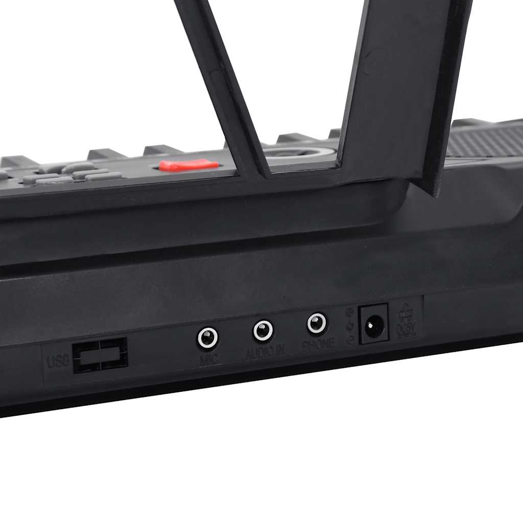 61 teclas piano teclado elétrico com suporte de música