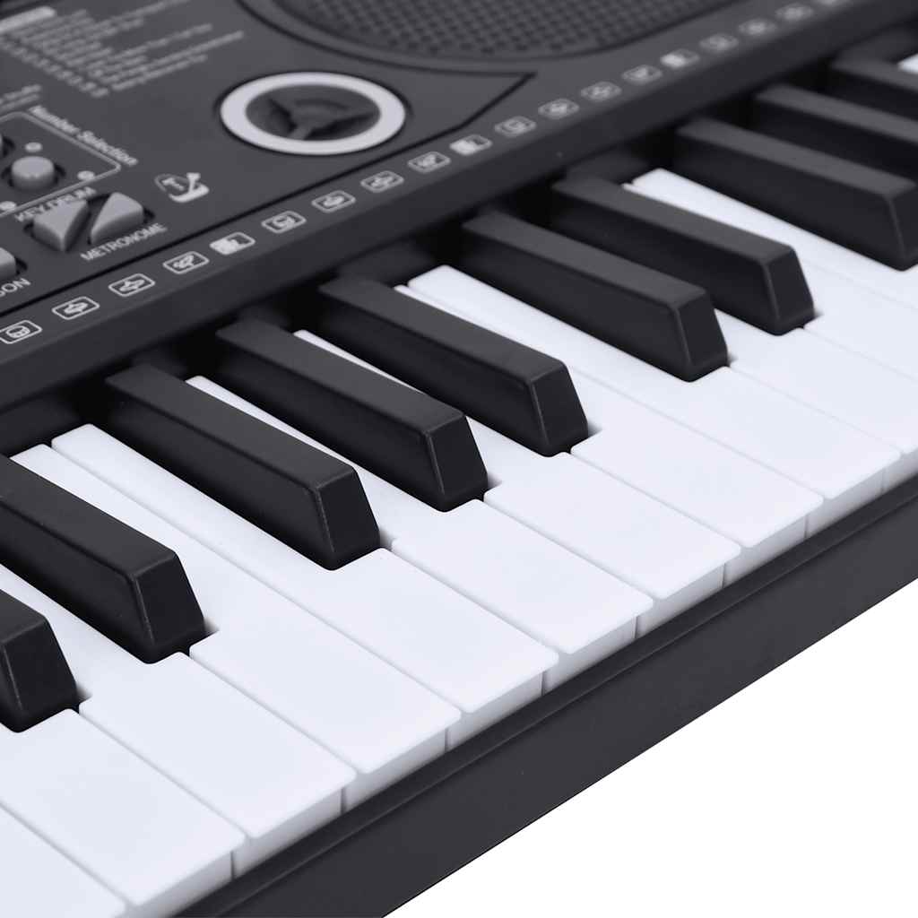 61 teclas piano teclado elétrico com suporte de música