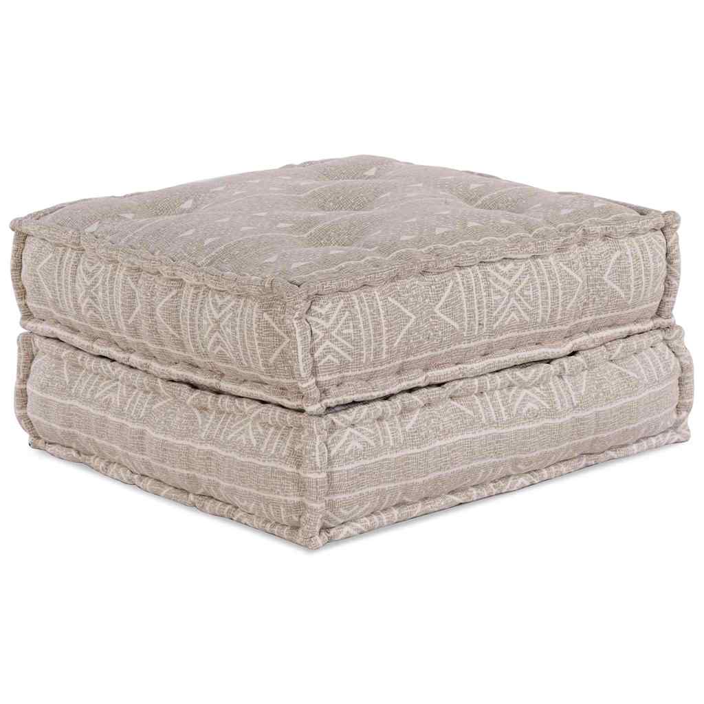 Sofá Modular Geométrico Castanho-claro 70 x 70 x 36 cm tecido