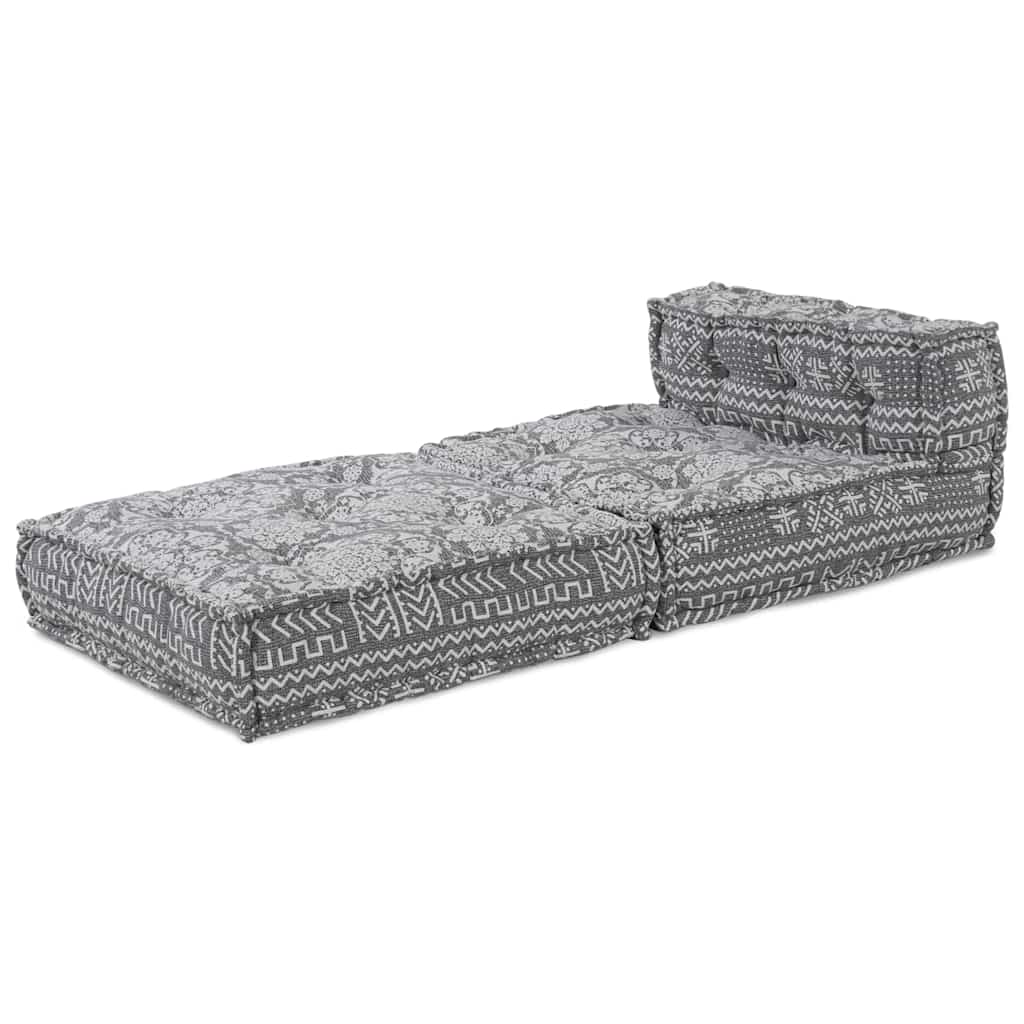 Sofá Modular Geométrico Cinzento-claro 70 x 70 x 54 cm tecido