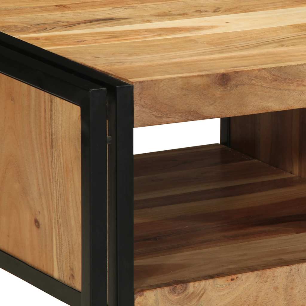 Mesa de centro 50x50x38 cm madeira de acácia maciça