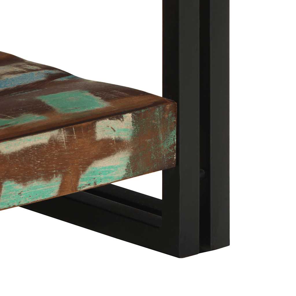 Mesa de centro multicor 50x50x38 cm madeira maciça recuperada