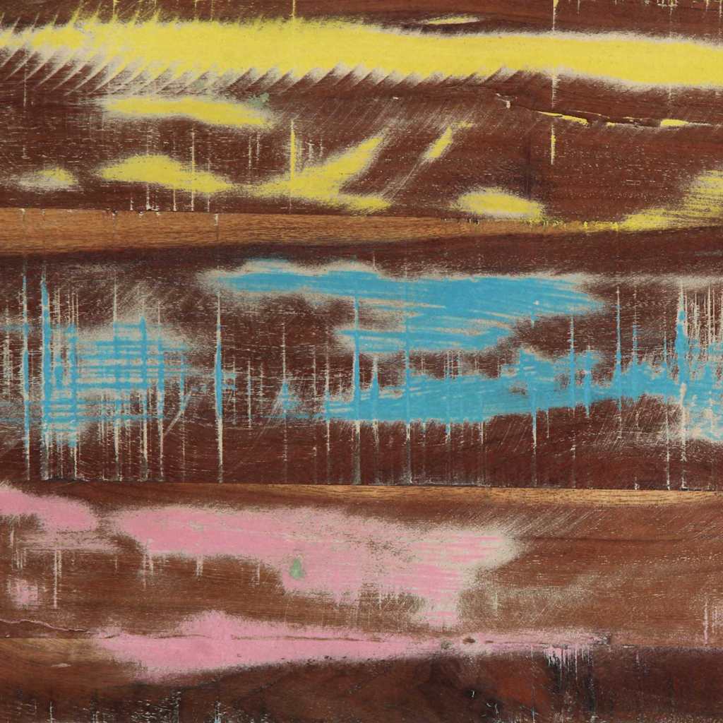 Mesa de centro 40 x 40 x 38 cm Madeira recuperada maciça