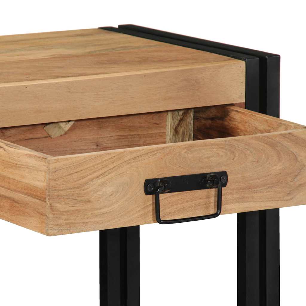 Aparador Castanho 90 x 33 x 75 cm Madeira de acácia maciça