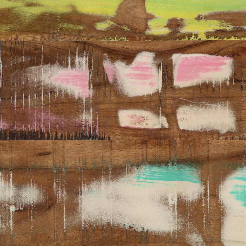 Aparador Multicolor 120 x 33 x 75 cm Madeira recuperada maciça