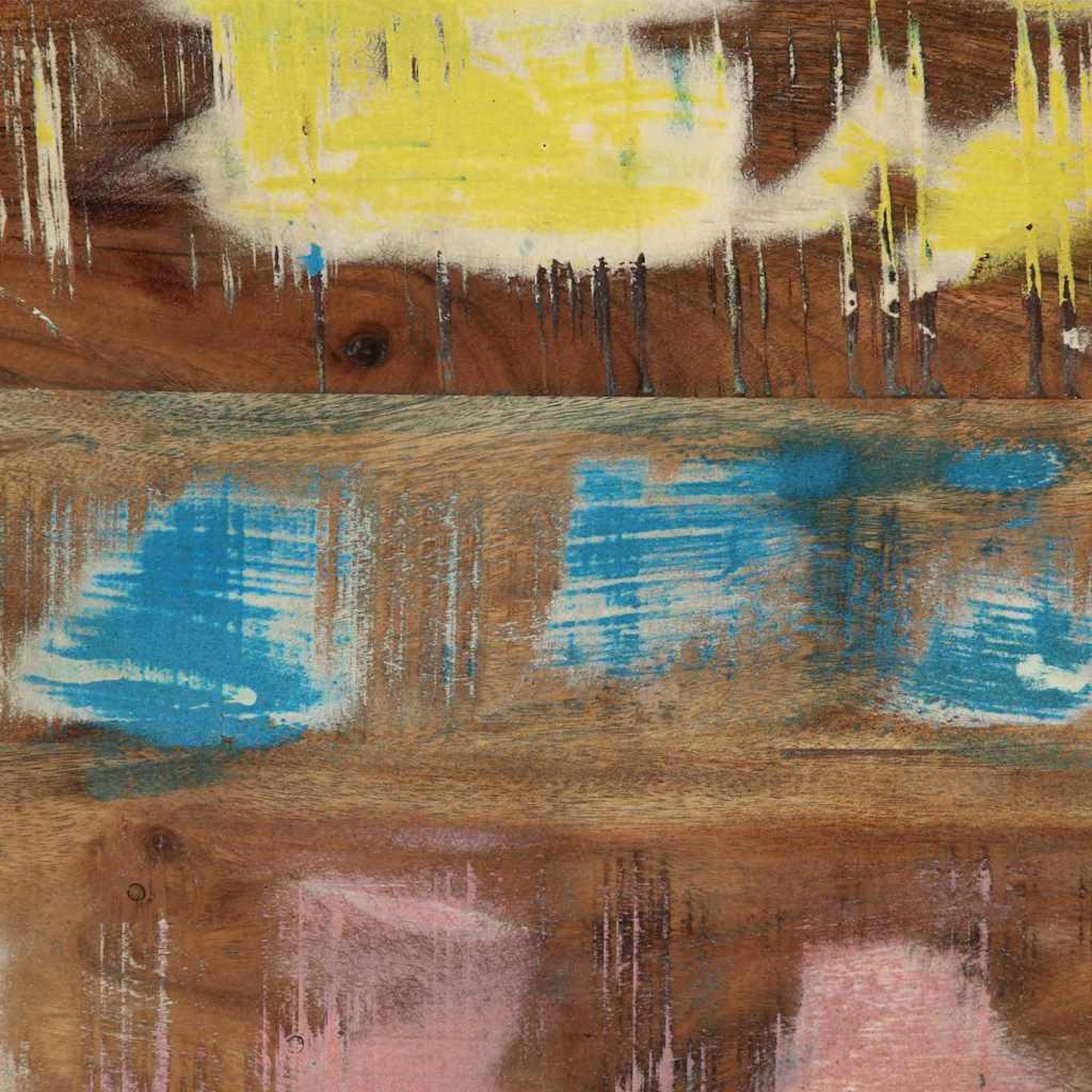 Aparador Multicolor 90 x 33 x 75 cm Madeira recuperada maciça