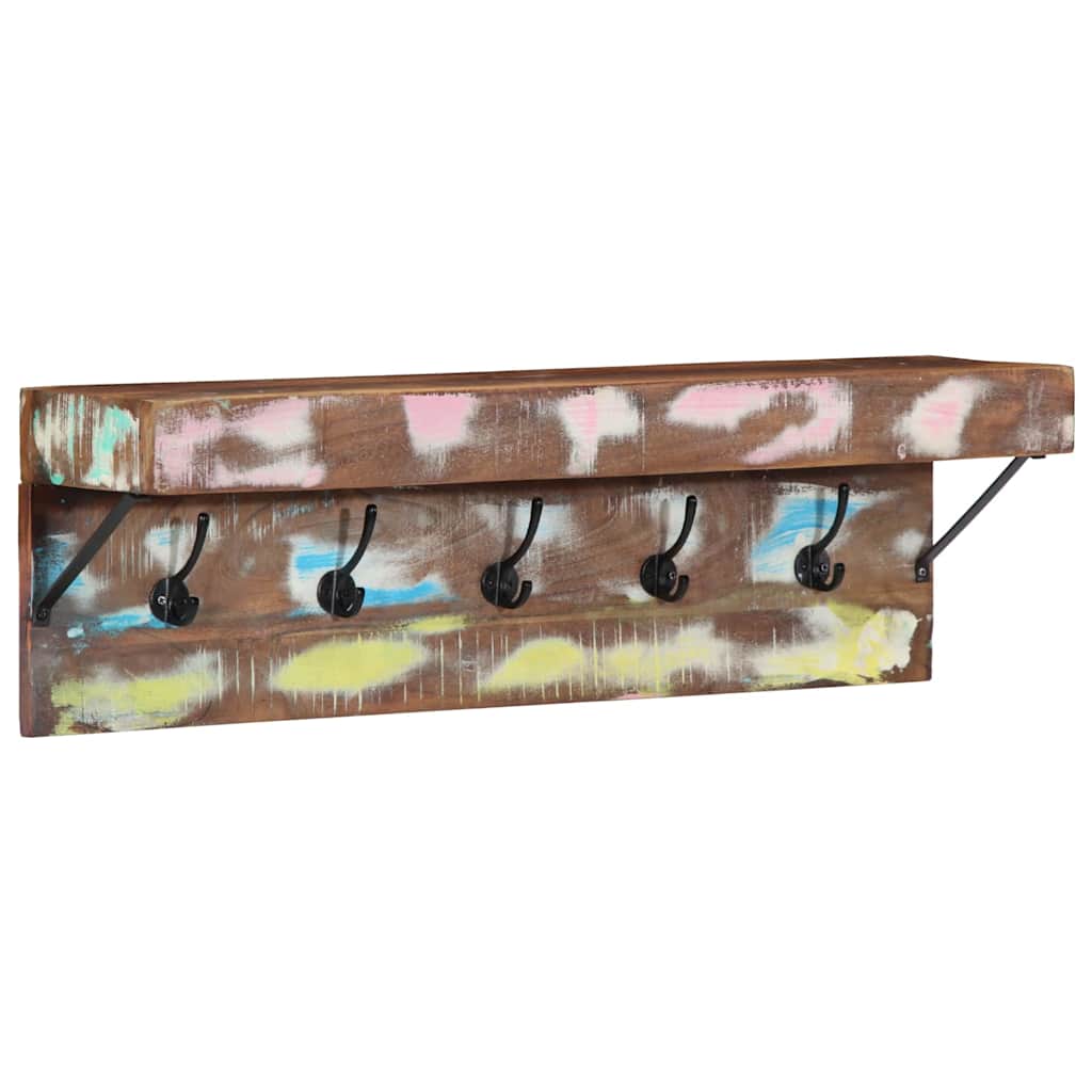 Cabideiro Castanho 73 x 19 x 23 cm Madeira recuperada maciça