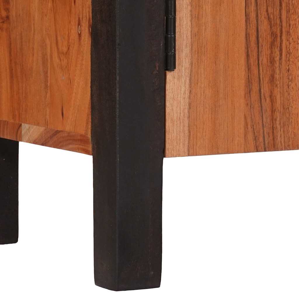 Buffet 3 pcs Castanho 55 x 30 x 75 cm Madeira de acácia maciça