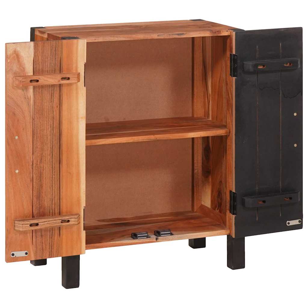 Buffet 3 pcs Castanho 55 x 30 x 75 cm Madeira de acácia maciça