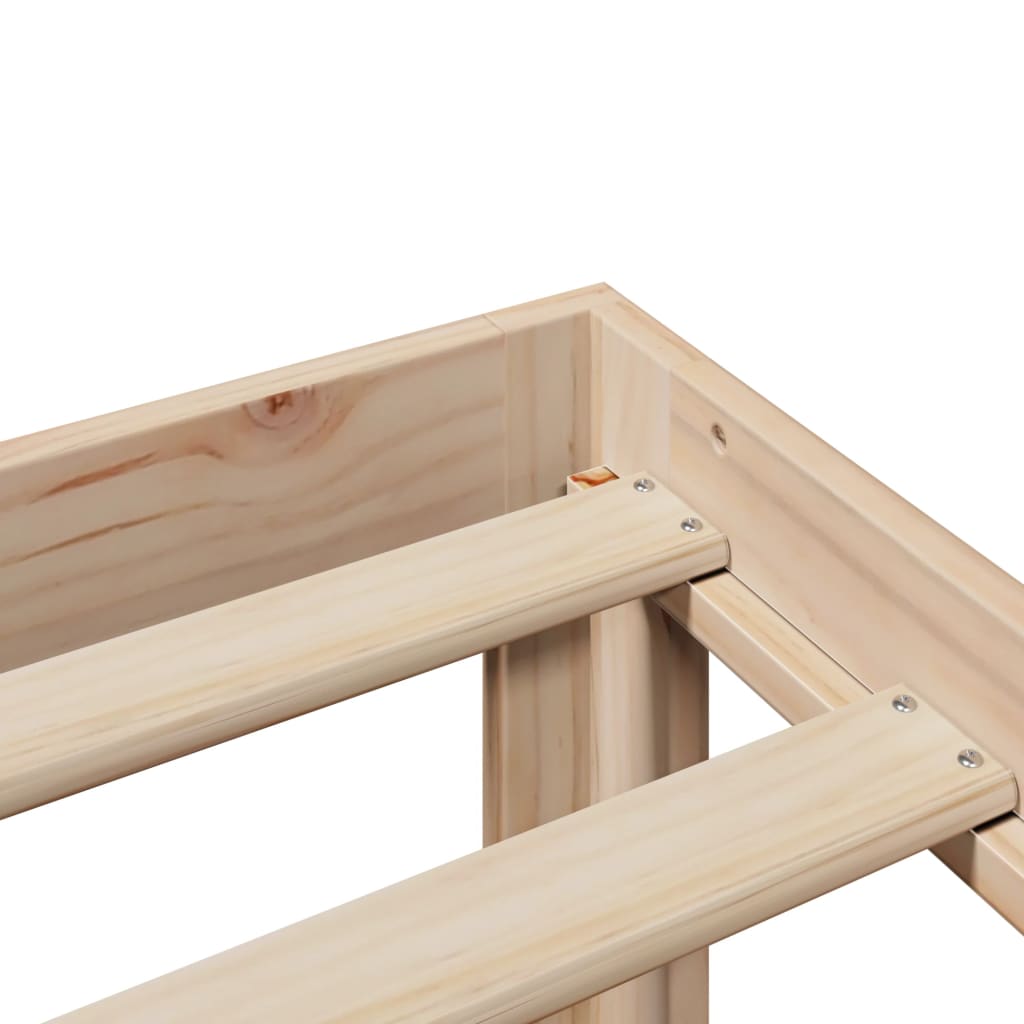 Cama com estante sem colchão 120x200 cm pinho maciço