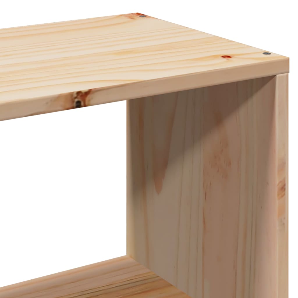 Cama com estante sem colchão 120x200 cm pinho maciço