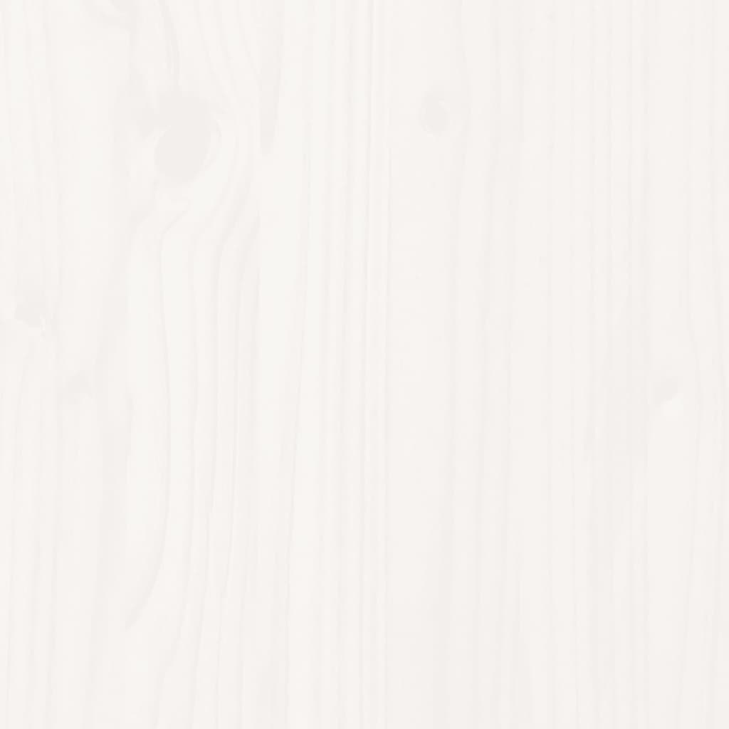 Cama sem colchão 75x190 cm madeira de pinho maciça branco