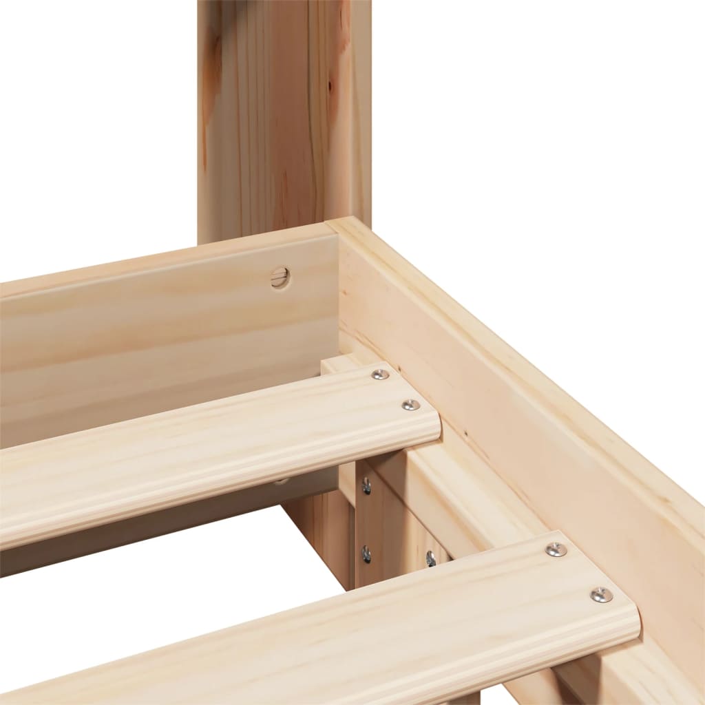 Cama sem colchão 120x200 cm madeira de pinho maciça