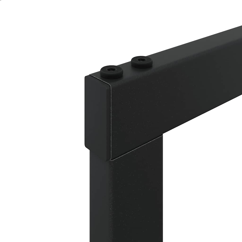 Suporte para lenha 50x30x209 cm aço preto