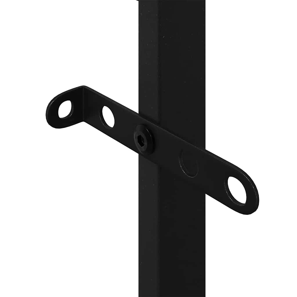 Suporte para lenha 50x30x209 cm aço preto