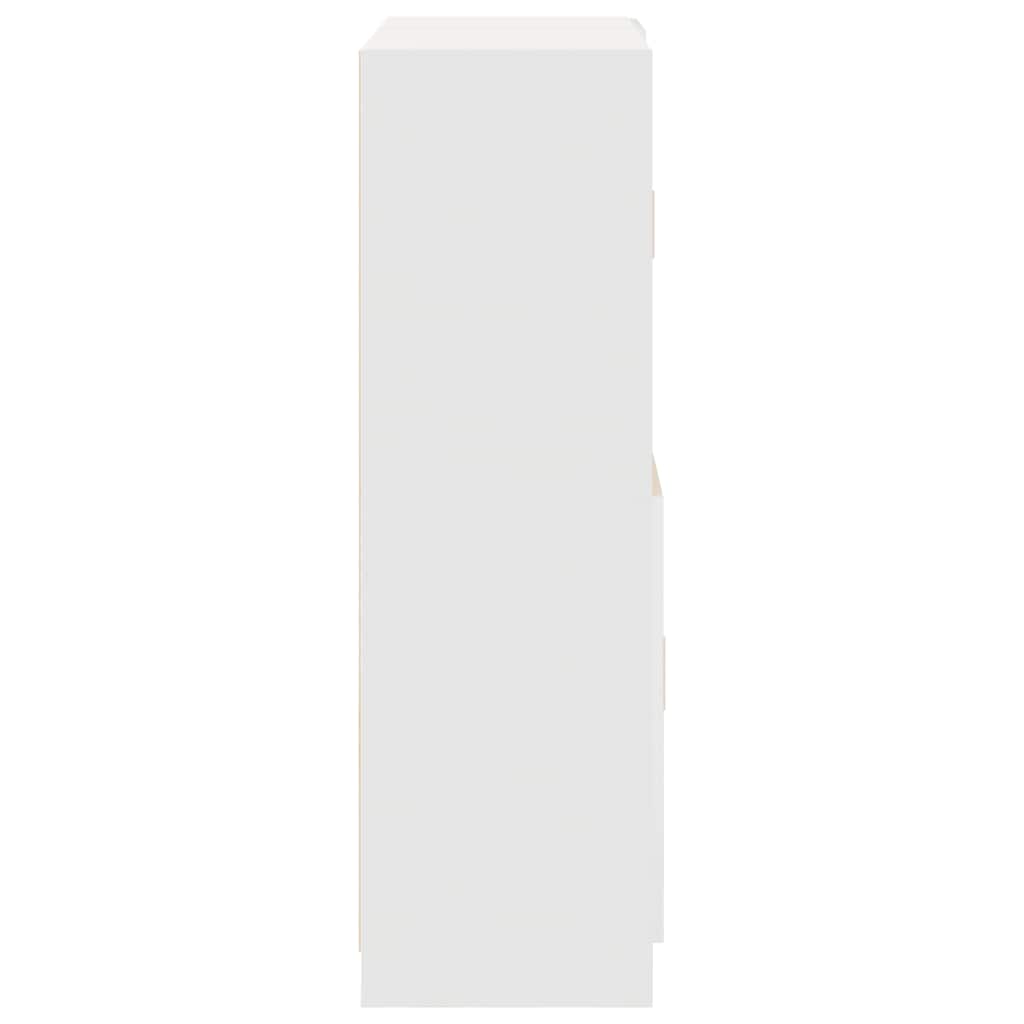 2 pcs armário de cozinha conjunto derivados de madeira branco