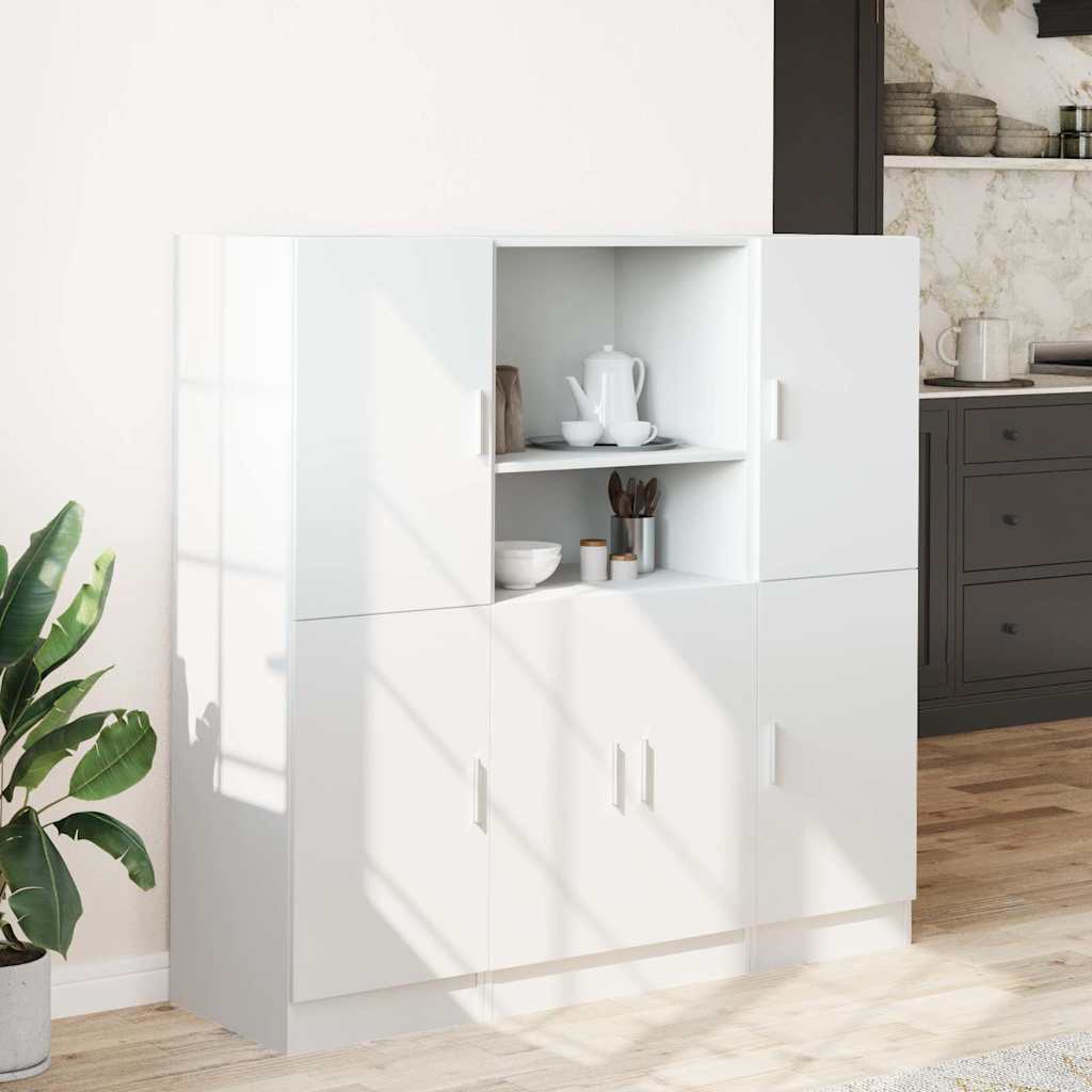 3 pcs armário de cozinha conjunto derivados de madeira branco