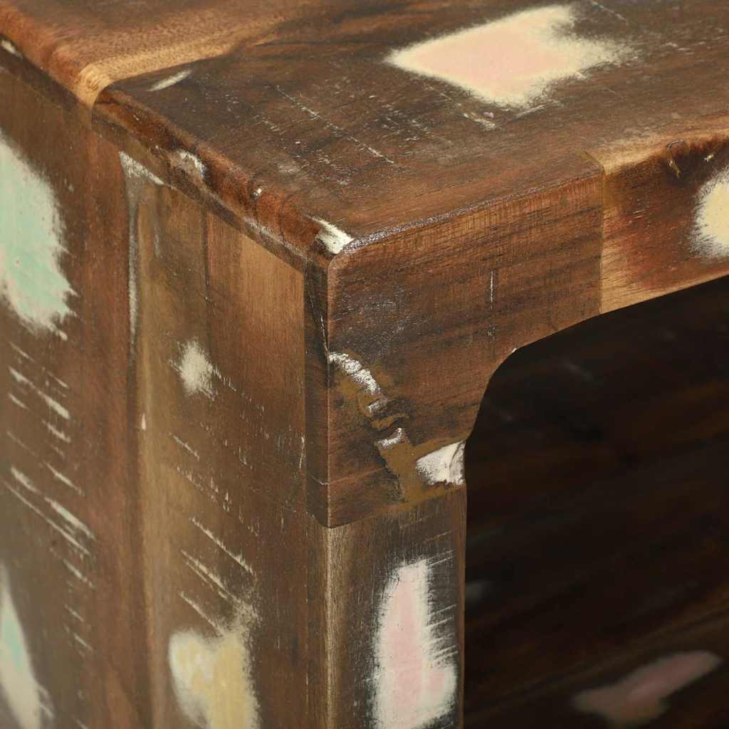 Mesa de centro 50 x 50 x 35 cm Madeira recuperada maciça